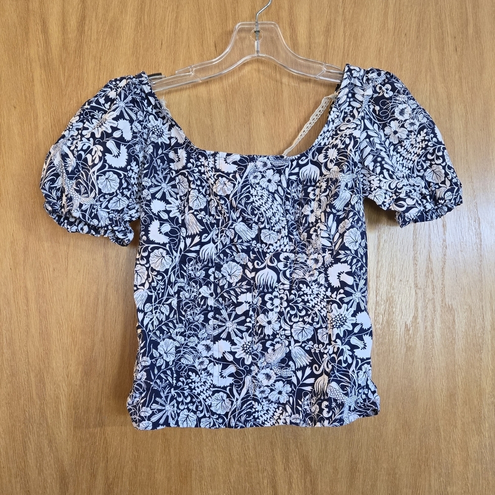 J Crew Puff Sleeve Top